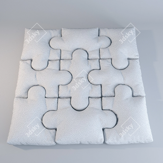 Cozy Cushion Puzzle 3D model image 2