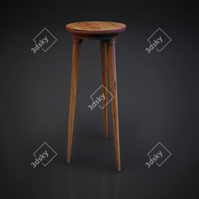 Sleek Modern Chair 3D model image 1