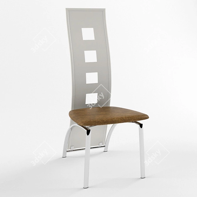 Versatile Chair with Textures 3D model image 1