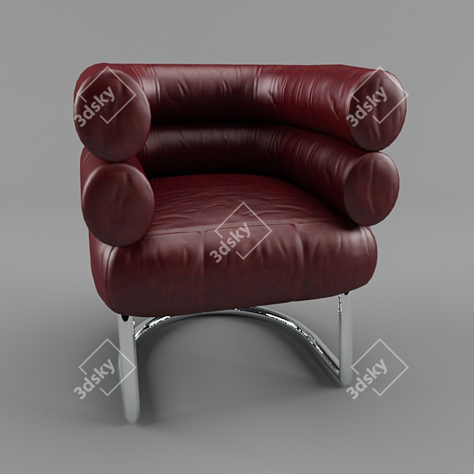 Mini Chair: Compact and Comfortable 3D model image 1