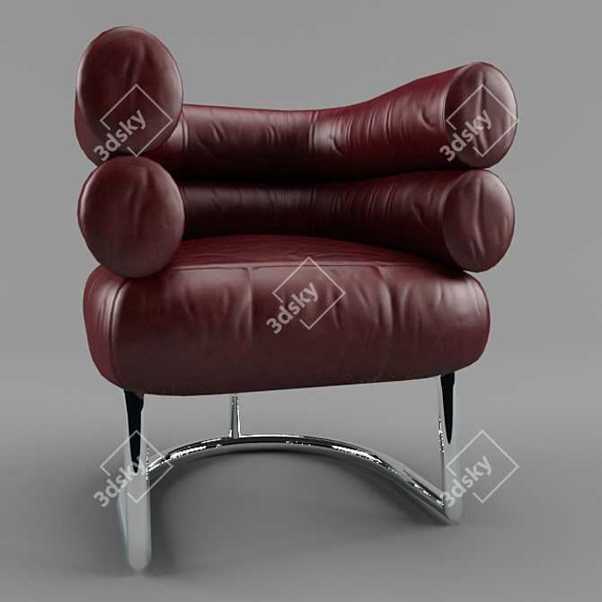 Mini Chair: Compact and Comfortable 3D model image 2