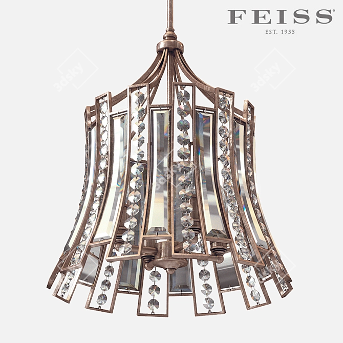 Glamourous Feiss-Light Soros Chandelier 3D model image 1