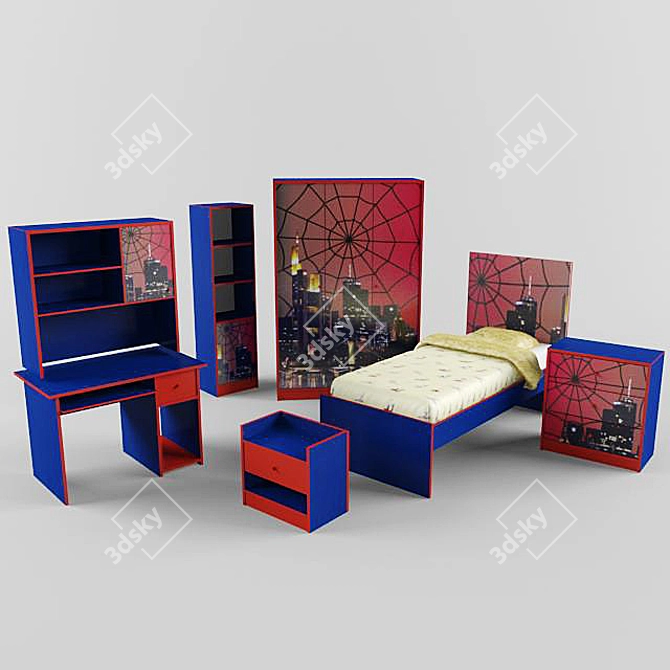 CILEK SPIDER - Kids' Furniture Collection 3D model image 1