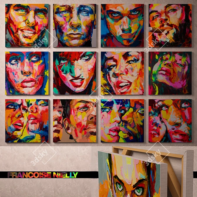 Vibrant Profi Portraits by Francoise Nielly 3D model image 1