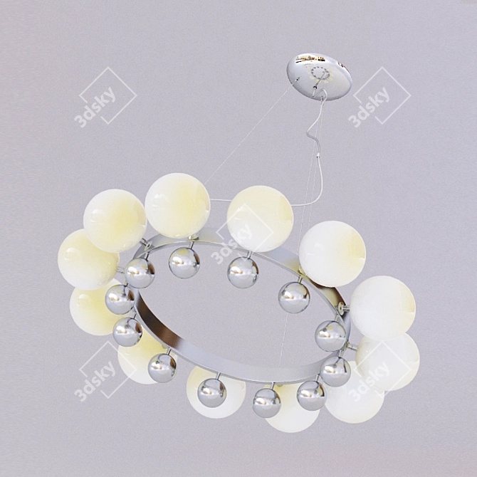 Elegant Hanging Lamp: Azzardo Esperanza 3D model image 2