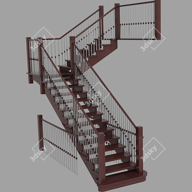 Home Stairs 3D model image 1