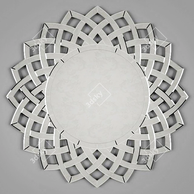 Regal Reflection: Tudor Mirror 3D model image 1