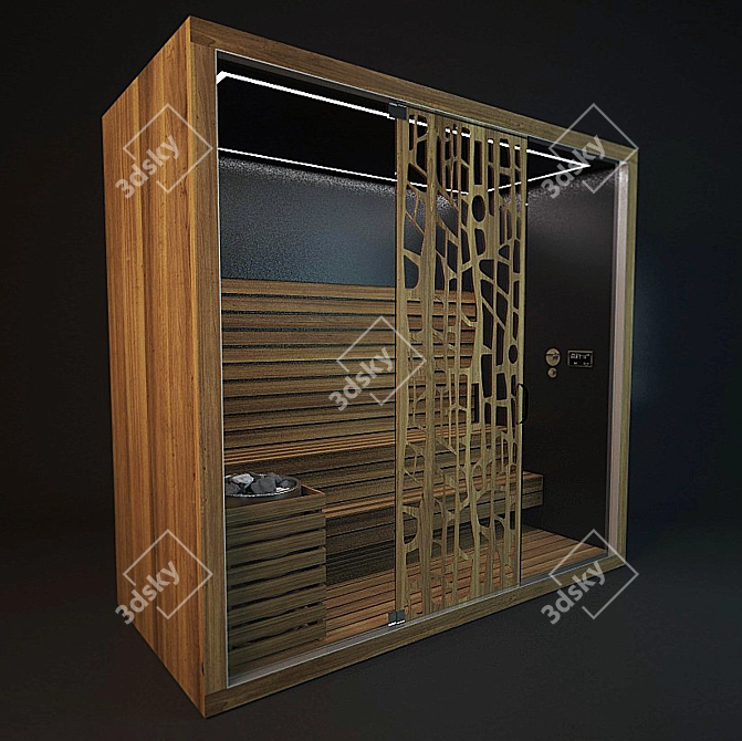 Relax & Detox Sauna - Revitalize Your Mind & Body 3D model image 1