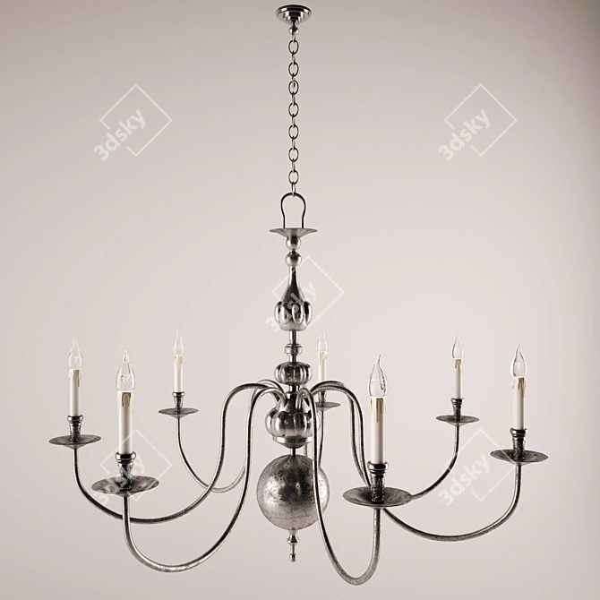 Vintage Shato Lamp 3D model image 1