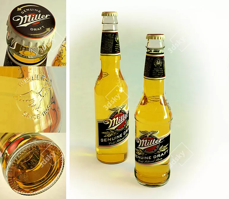 Refreshing Miller Beer - From the Masters of Brewing 3D model image 1