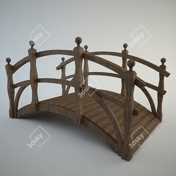 Outdoor Bridge - Enhance Your Landscape 3D model image 1