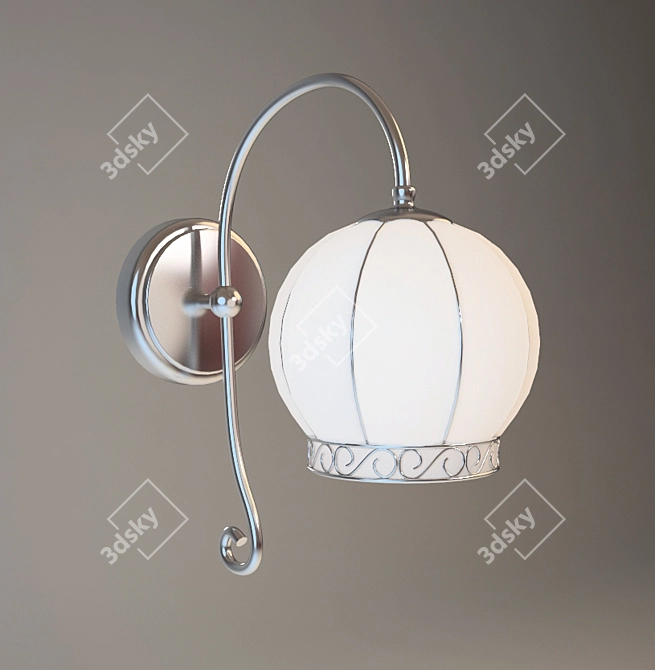 Elegant Venice Sconce - A2106AP-1WH 3D model image 1