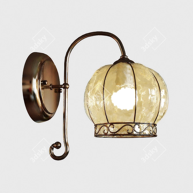 Venice Wall Sconce: Elegant Illumination 3D model image 1