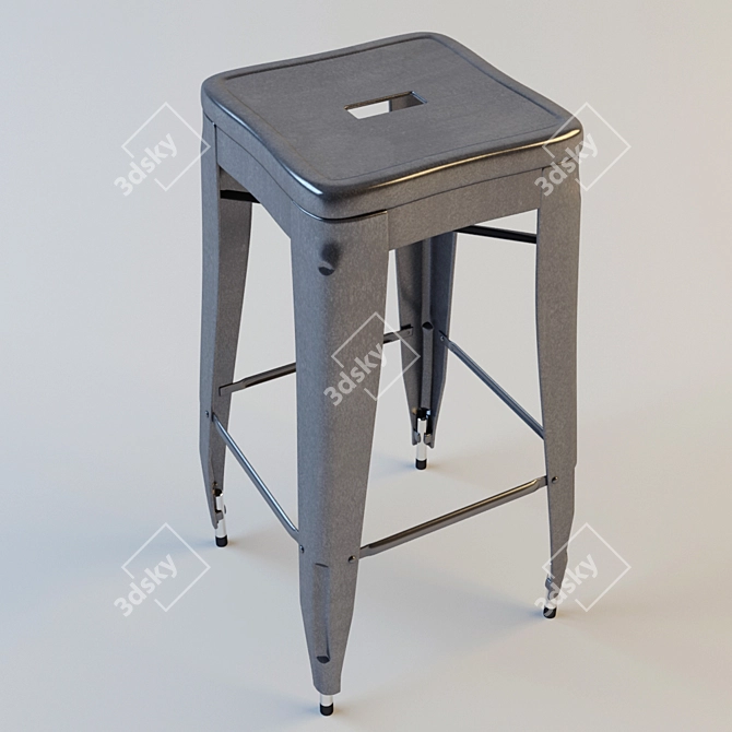 Metal Bar Stools (Set of 2) 3D model image 2