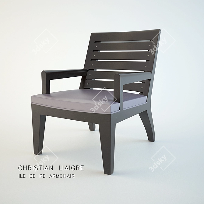 Designer Christian Liaigre Armchair 3D model image 1