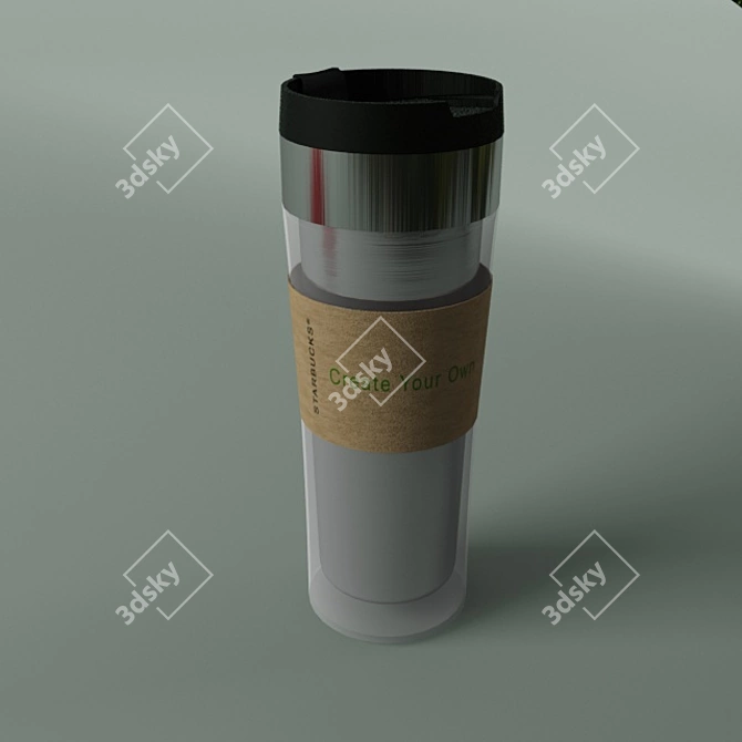 Starbucks Glass Mug - 450ml 3D model image 1