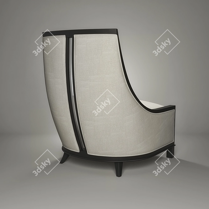 Elegant CALERO Armchair 3D model image 2