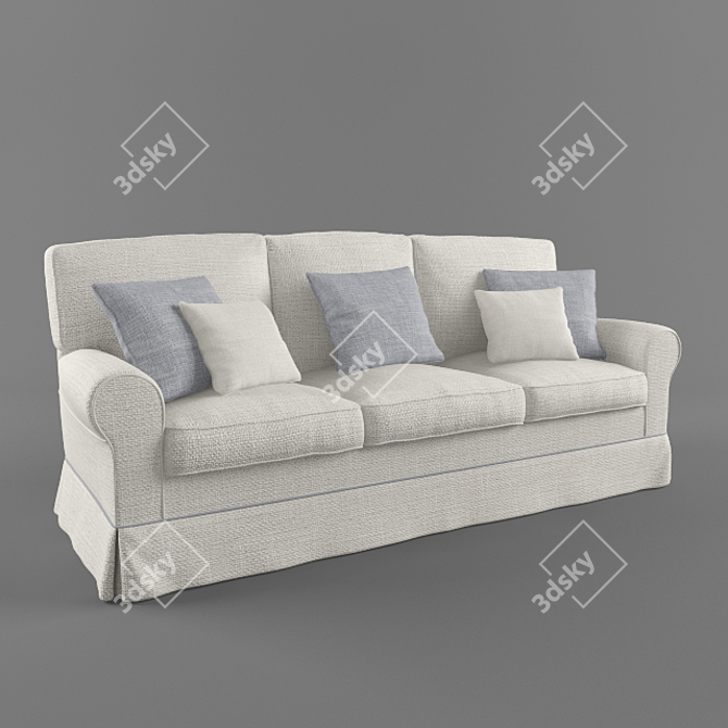 Elegant Provence Villa Sofa 3D model image 1