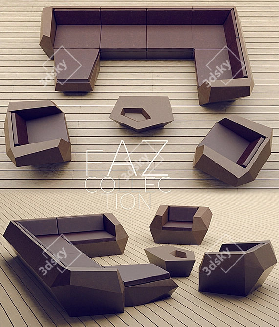 fAZ Collection Outdoor Furniture 3D model image 1