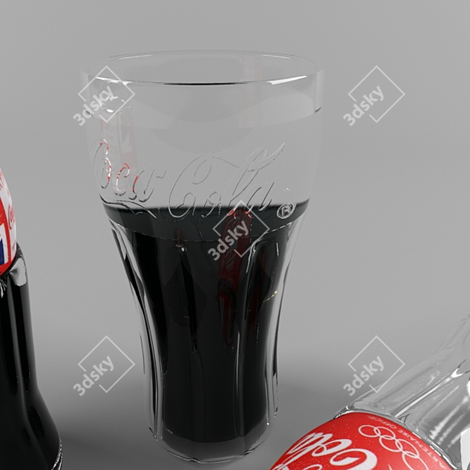 Refreshing Coca-Cola Set 3D model image 3