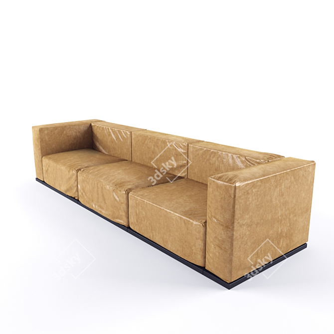 Sleek Contemporary Sofa 3D model image 1