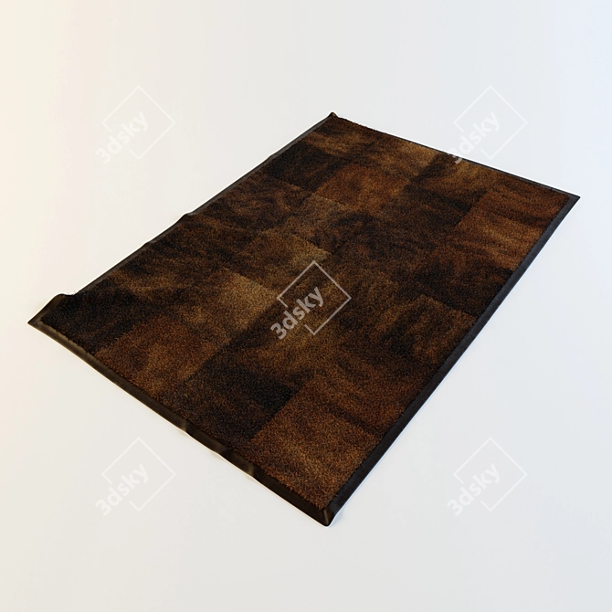 Title: Animal Skin Carpet: Luxurious and Versatile 3D model image 1