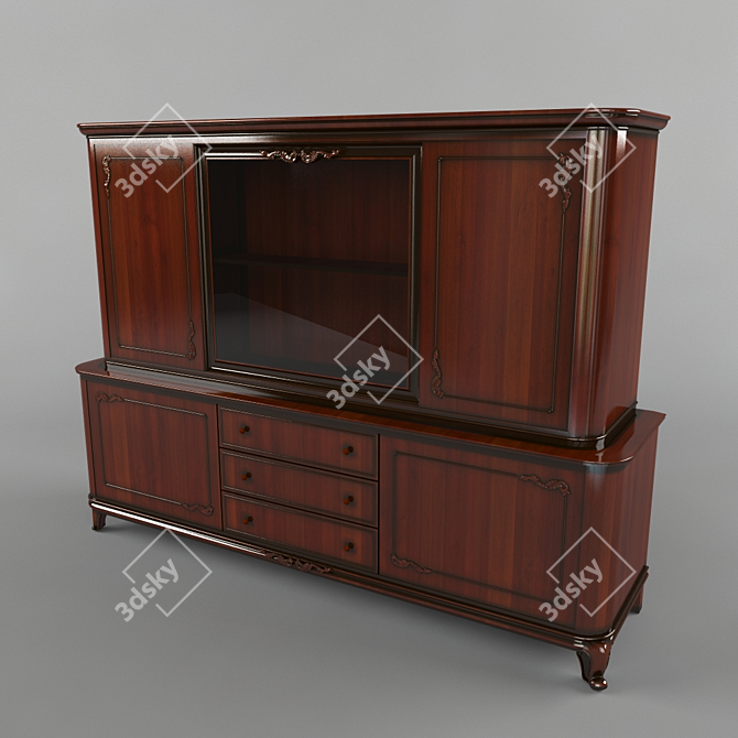 Vintage Sideboard from the 50s 3D model image 1