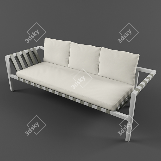 Jibe Outdoor 3-Seater Sofa 3D model image 1