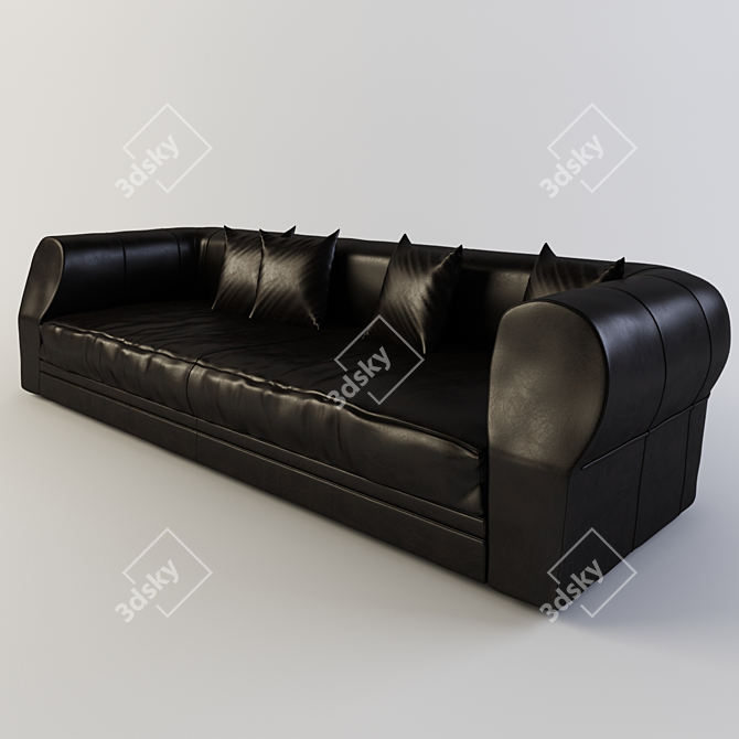 Ulivi Henry: Elegant and Spacious Sofa 3D model image 1