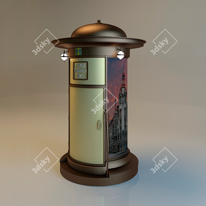 Outdoor WC 3D model image 1