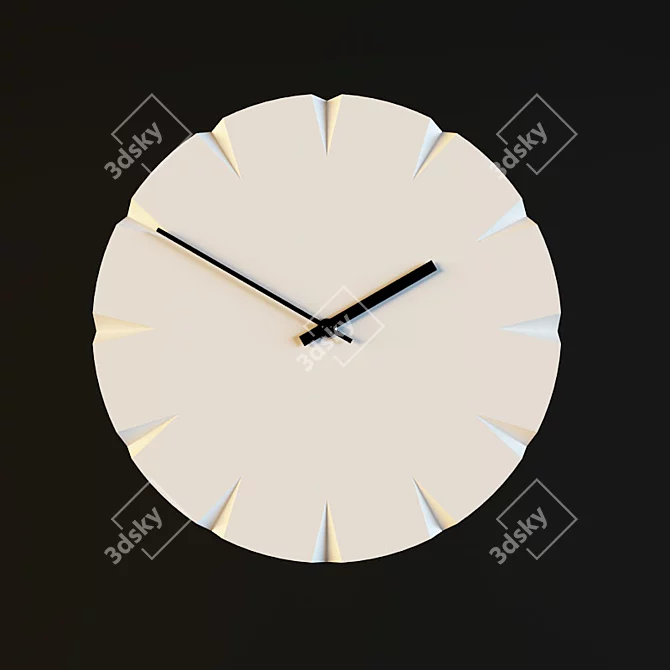 Modern LED Table Clock 3D model image 1