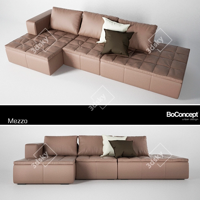 Modern Mezzo Sofa 3D model image 1