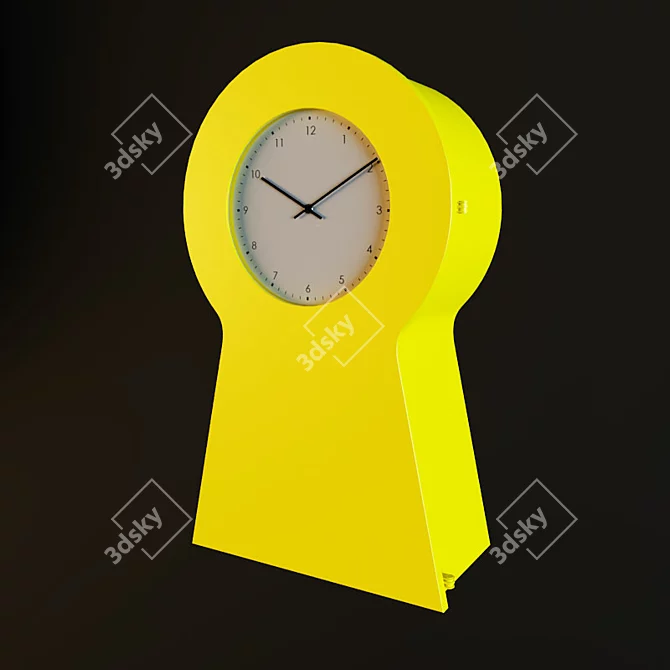 Ikea PS - Stylish Clock with Scandinavian Design 3D model image 1