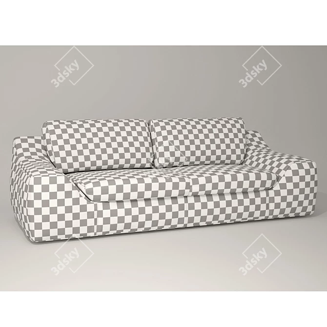 Luxury Lounge Sofa 3D model image 2