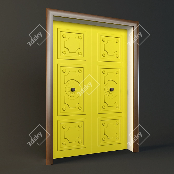 Classic Door: Timeless Elegance 3D model image 1