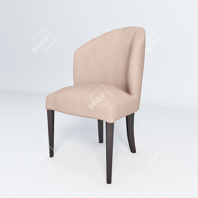 Elegant Comfort Chair 3D model image 1