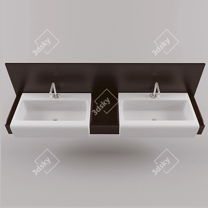 Artceram La Fontana L045: Stylish and Compact Sink 3D model image 2