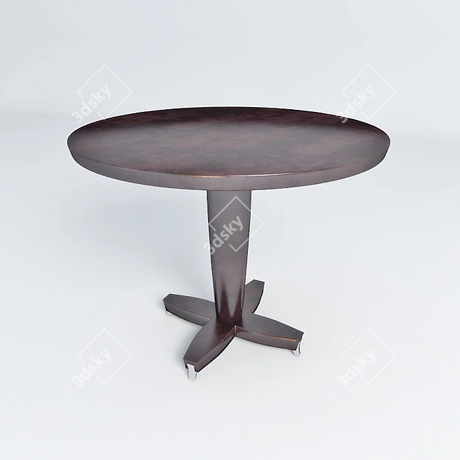 Minimalist Round Table - Height 60cm, Diameter 75cm 3D model image 1