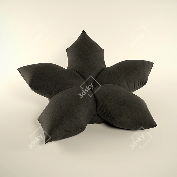 Compact Flower Chair: 400K Polygons 3D model image 3