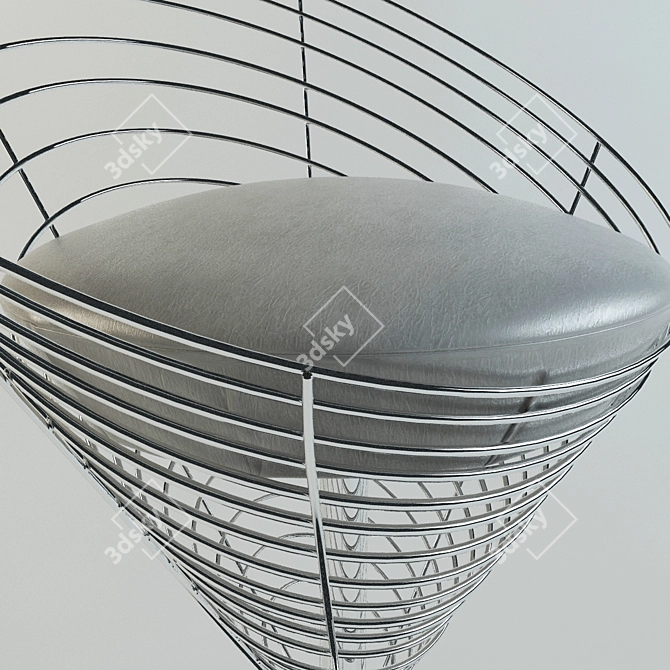 Verner Panton Wire Cone Chair 3D model image 2