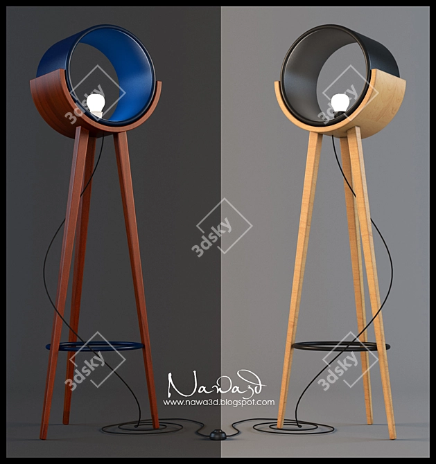 Sleek IFEX Lamp 3D model image 1