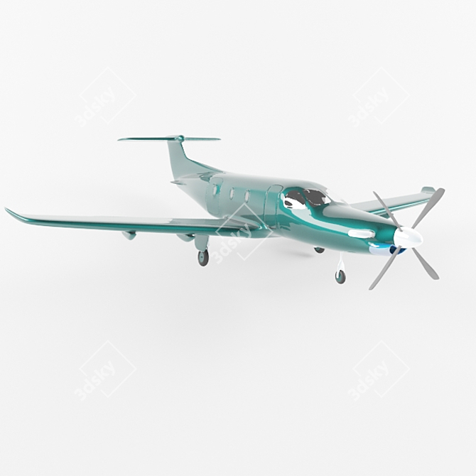 Pilotus PC-12: Ultimate Aviation Excellence 3D model image 1