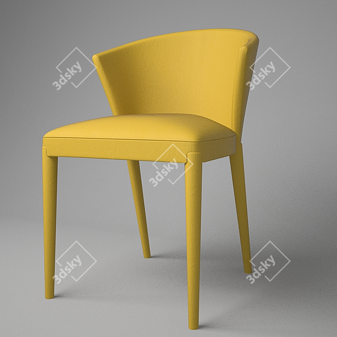 Elegant Calligaris Amelie Chair 3D model image 1