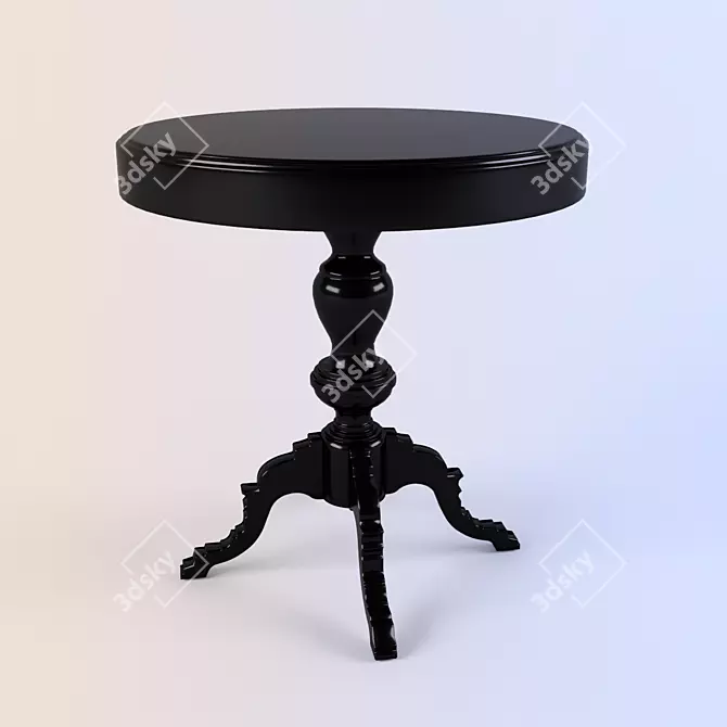 RIMINI Fratelli Barri Black Lacquer Coffee Table 3D model image 1