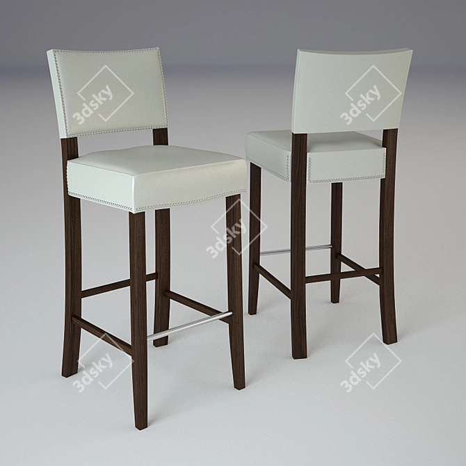 Sleek and Compact Aries Chair 3D model image 1