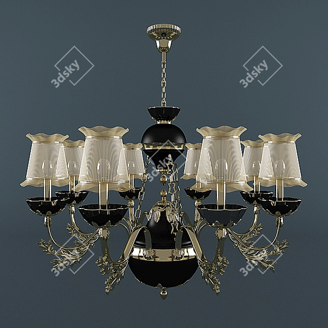 Elegant Kaiyan Chandelier KY-80239-8 3D model image 1