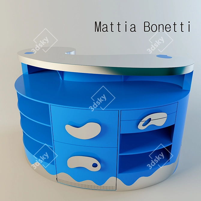 Bonetti Bar: Elegant and Functional 3D model image 1