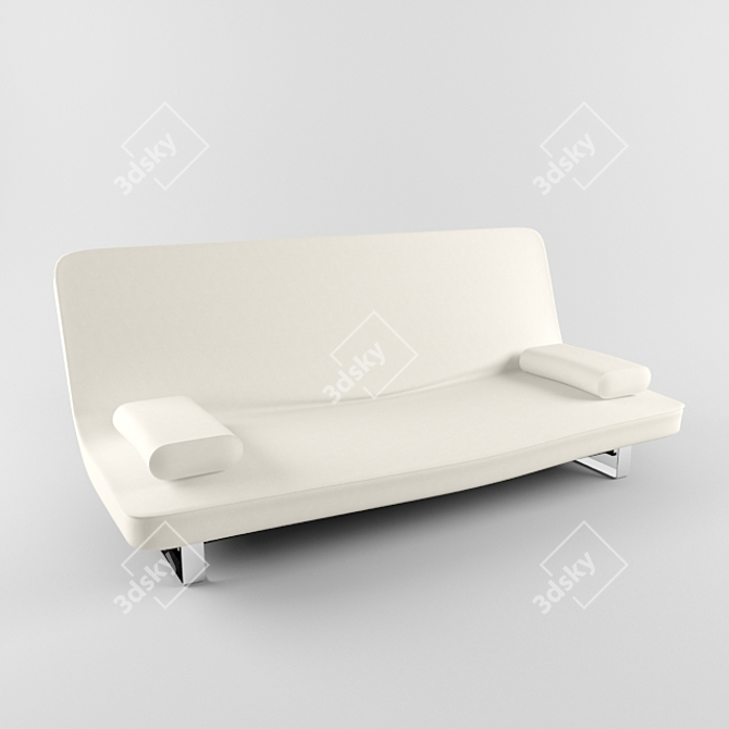 Modernized Comfort: Convertible Sofa 3D model image 2