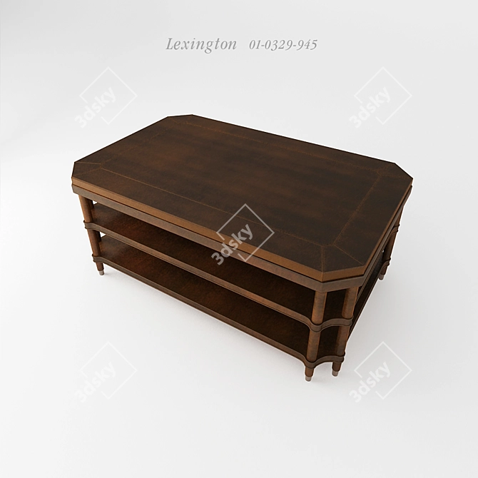 Lexington Barclay Cocktail Table 3D model image 1