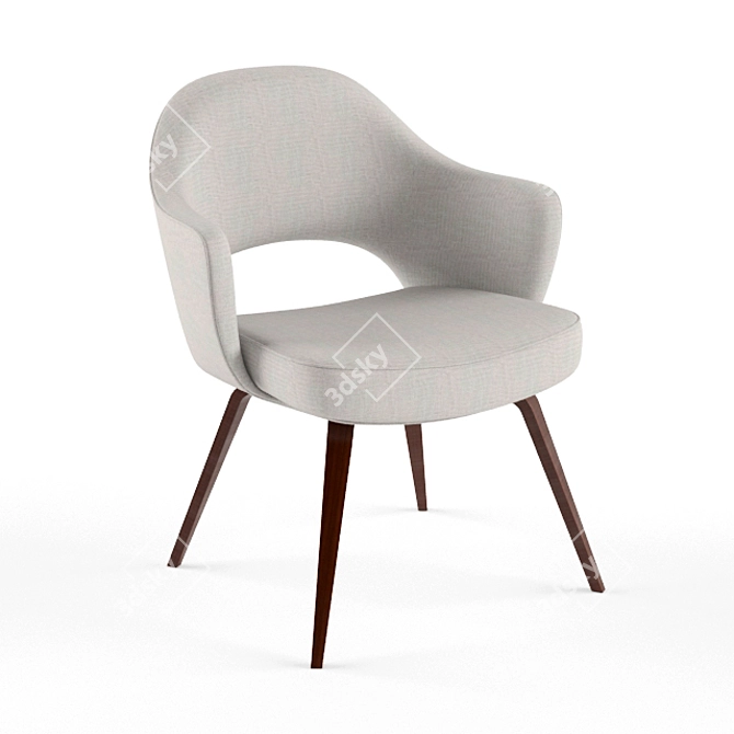 Knoll Saarinen Executive Arm Chair | Elegant and Ergonomic 3D model image 1